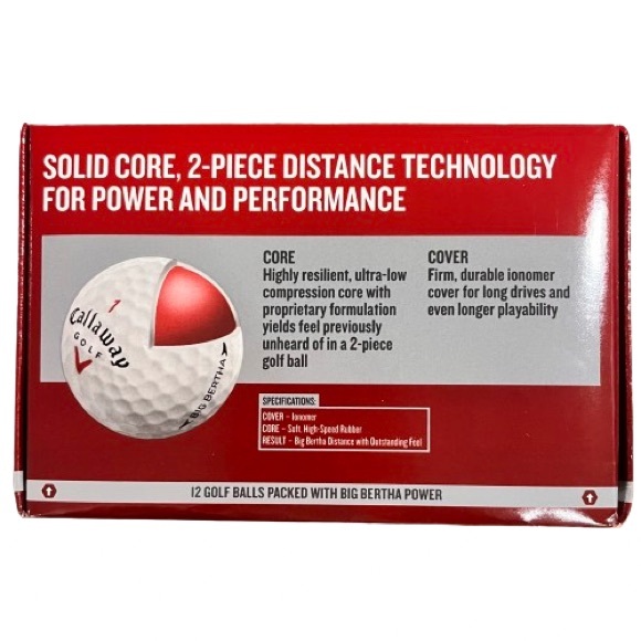 NWT- Callaway Big Bertha Golf Balls- One Dozen - Picture 5 of 6